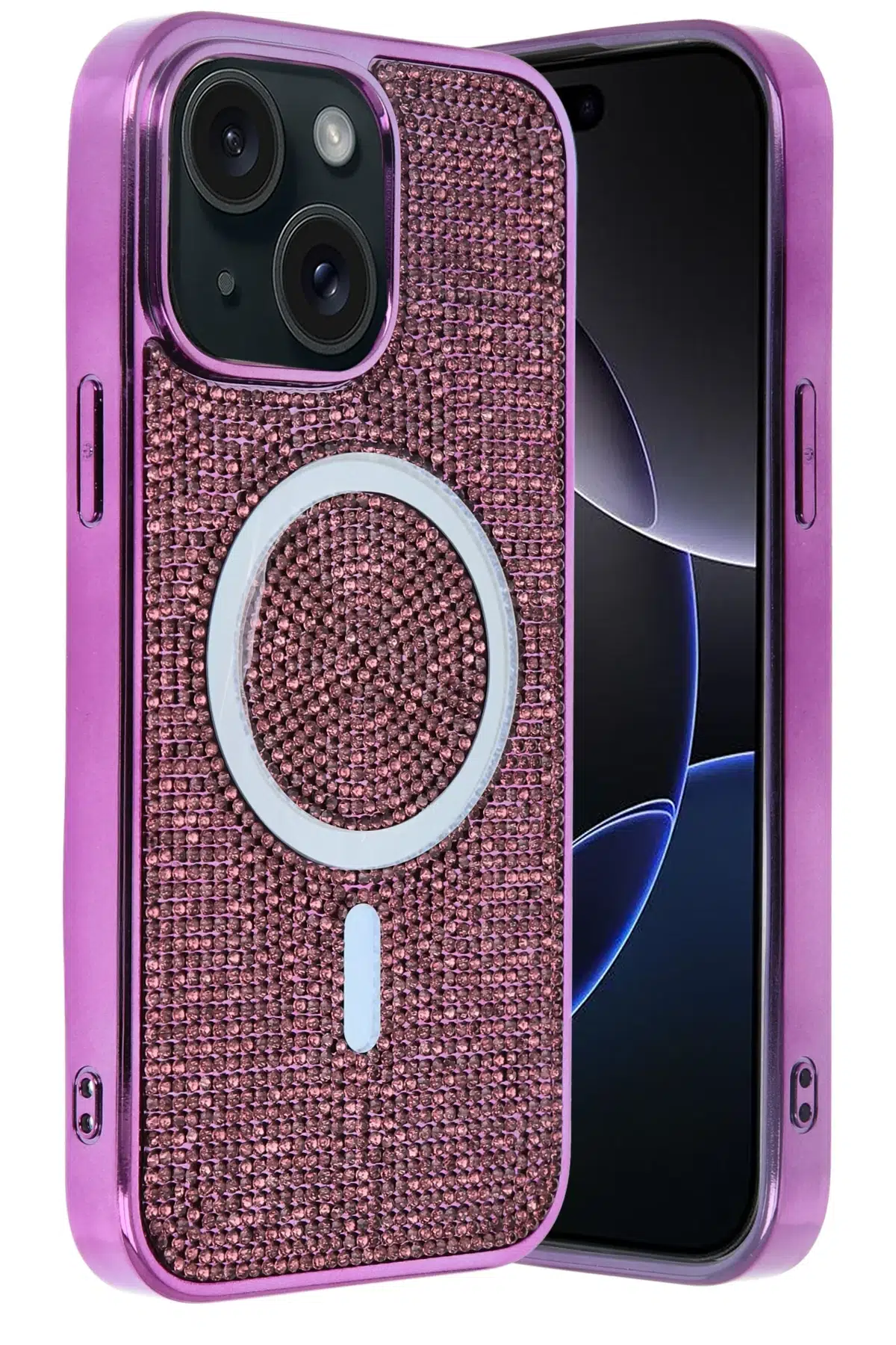 Apple iPhone 15 Helen Magsafe Kapak - Derin Mor