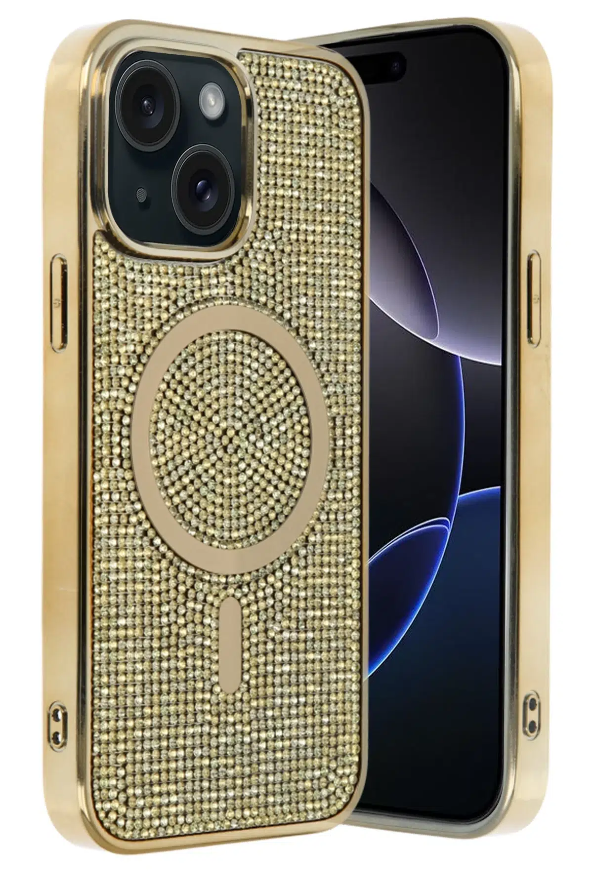 Apple iPhone 15 Helen Magsafe Kapak - Gold