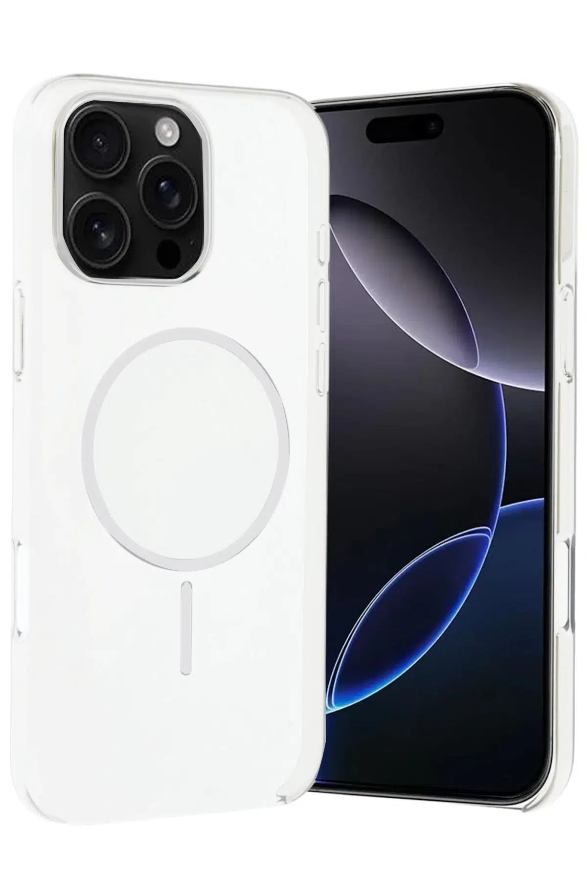 Apple iPhone 16 Pro Max PC Blank Magsafe Kapak - Şeffaf