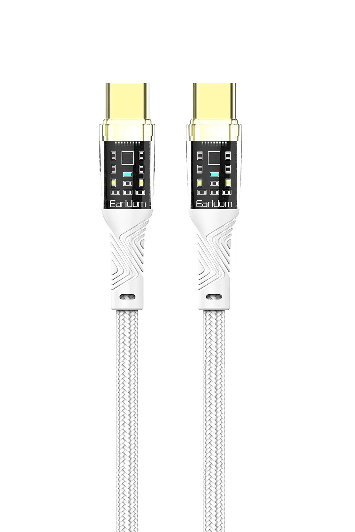 Earldom EC-179CC 1M 100W Type-C to Type-C Hızlı Şarj Kablosu - Beyaz