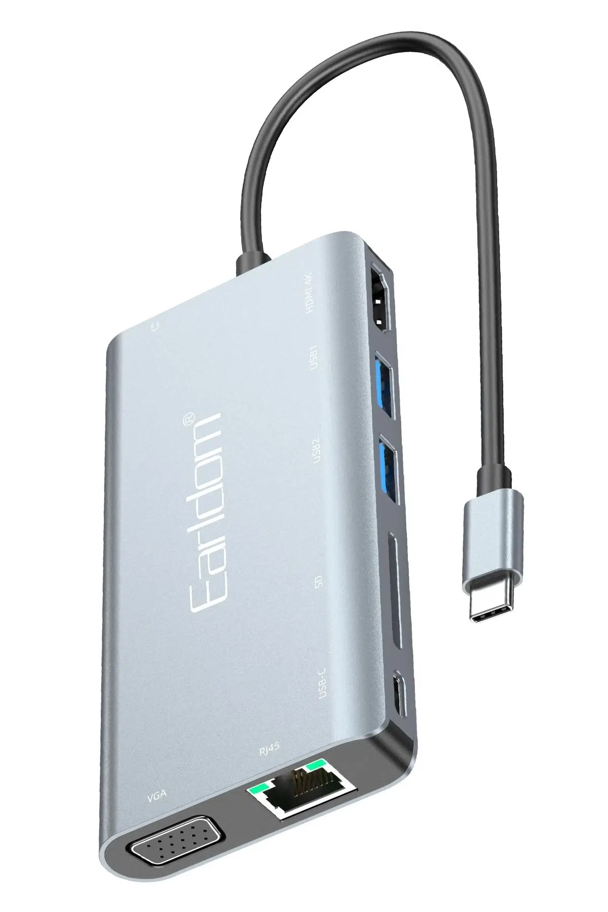 Earldom W29 8in1 4K Hub Dönüştürücü - Gri
