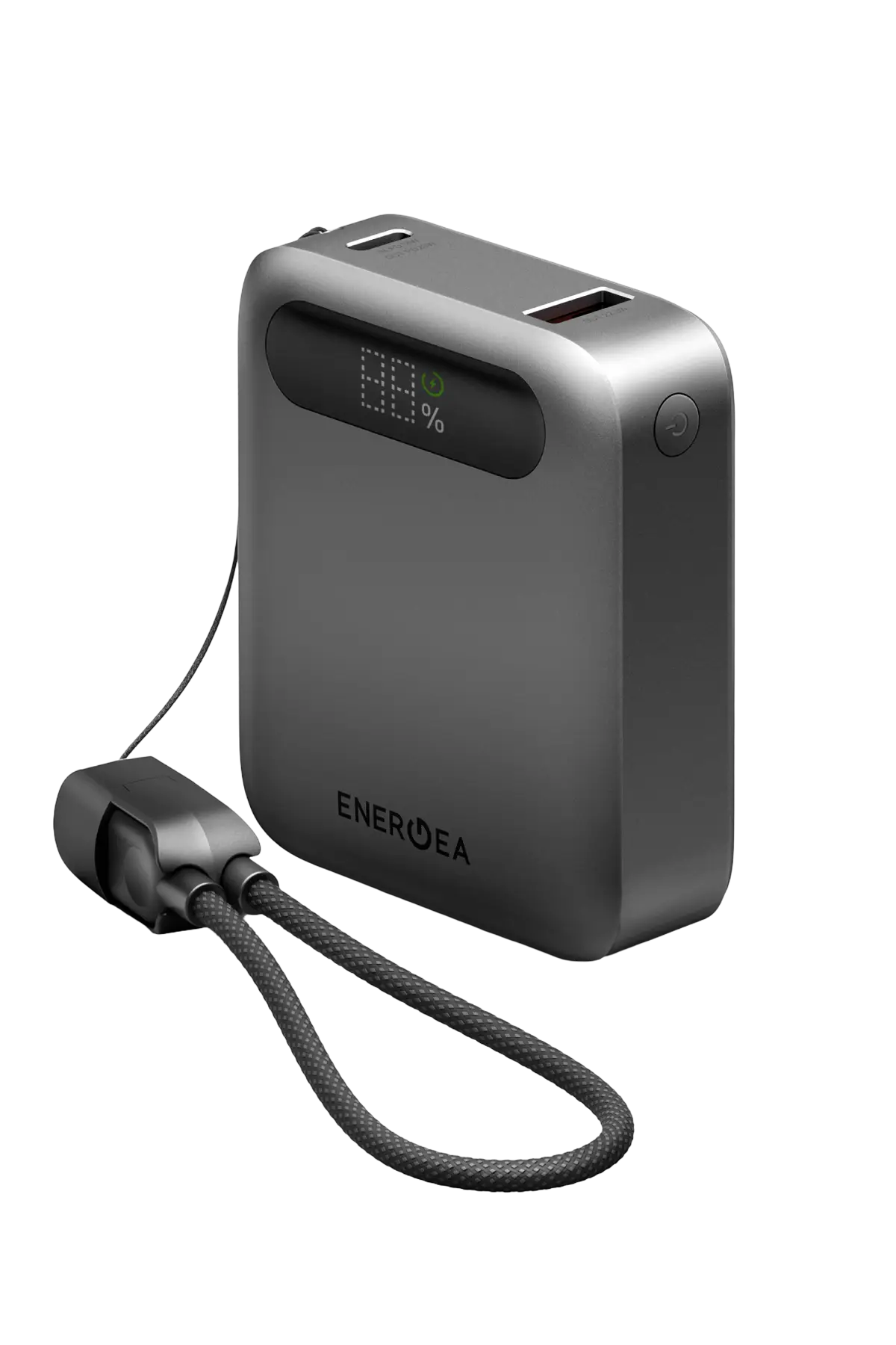 Energea ComPac Loop 10K 10000mAh 20W Type-C Askı Kablolu Powerbank - Siyah