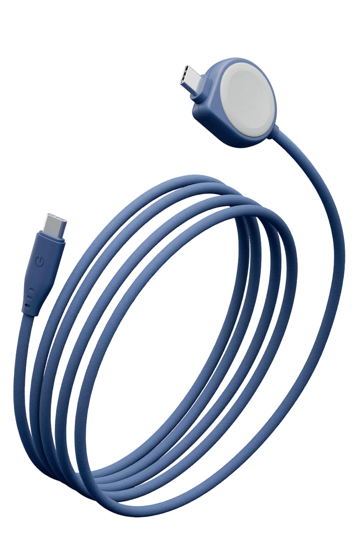 Energea Flow Duo Watch 2in1 1.5M 60W Type-C to Type-C ve Watch PD Hızlı Şarj Kablo - Mavi