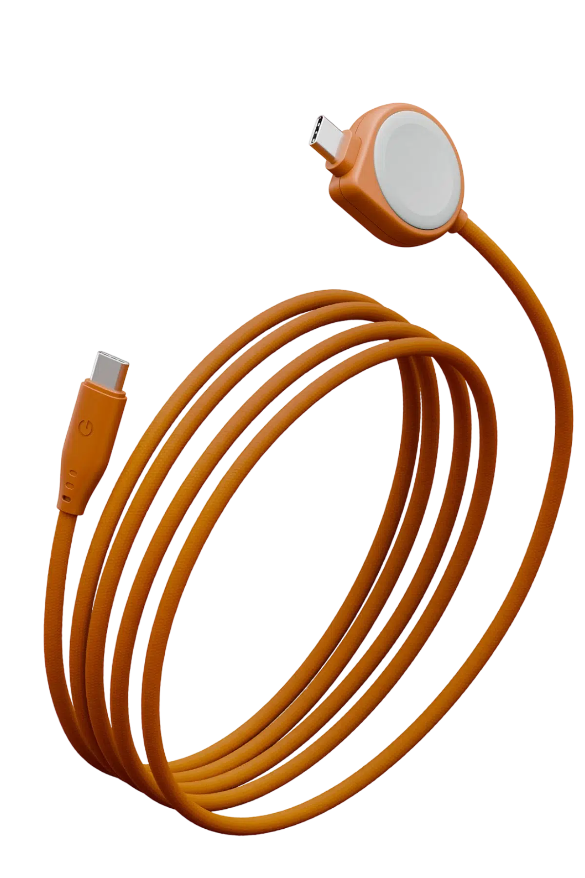 Energea Flow Duo Watch 2in1 1.5M 60W Type-C to Type-C ve Watch PD Hızlı Şarj Kablo - Turuncu