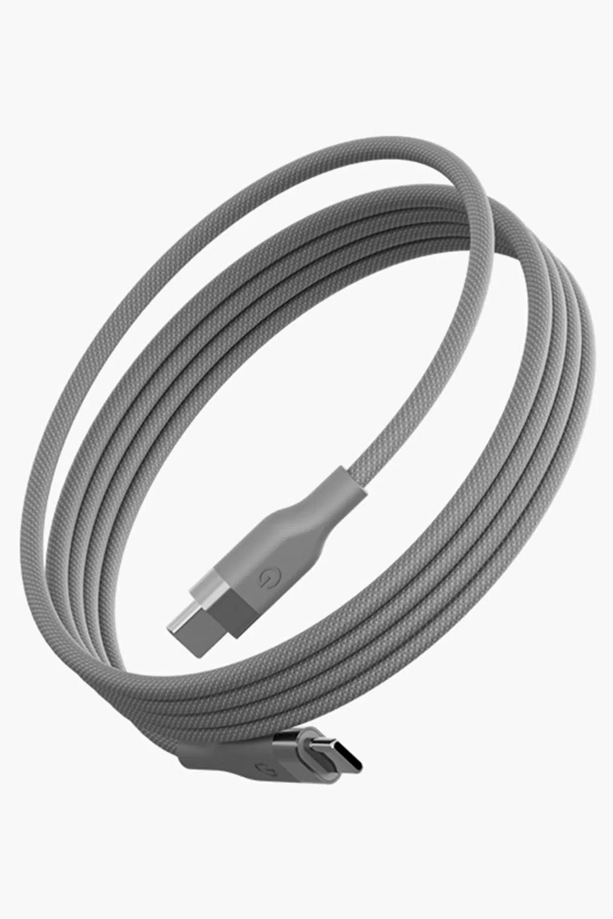 Energea Helix 1.5M 100W Manyetik Katlanma Özellikli Type-C to Type-C PD Hızlı Şarj Kablo - Natural Grey