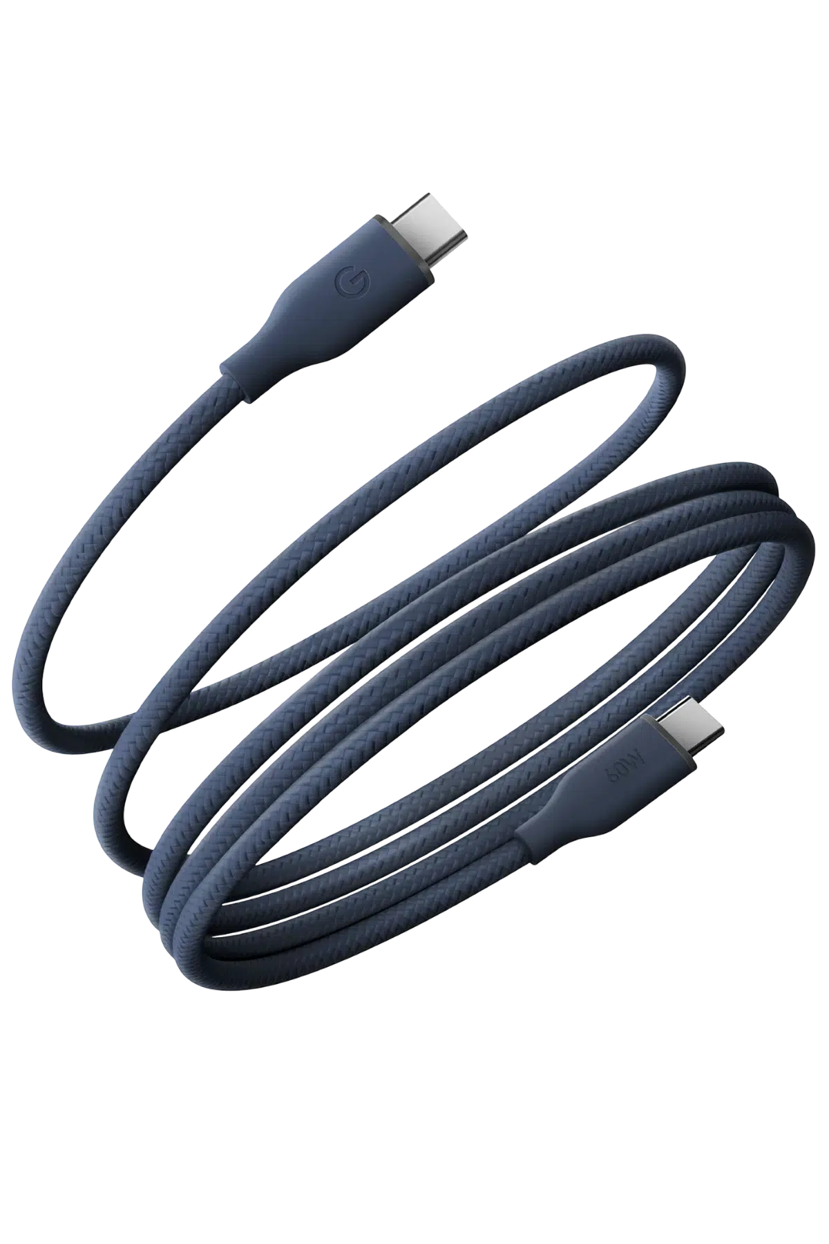 Energea Helix 60 1.5M 60W Manyetik Type-C to Type-C Hızlı Şarj Kablo - Mavi