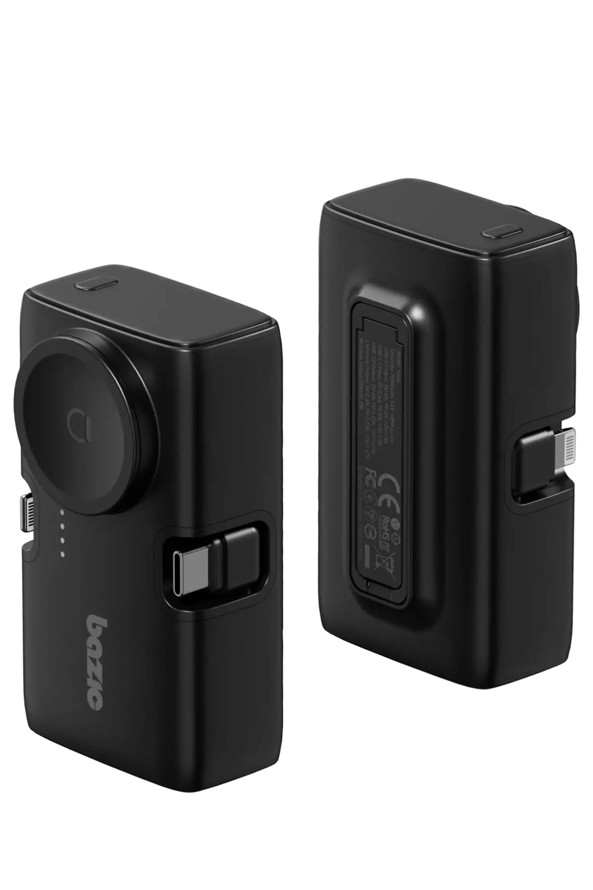 Energea x Bazic GoPower Koda 5000mAh 3in1 Lightning ve Apple ile Uyumlu Watch Destekli Katlanabilir Powerbank - Siyah