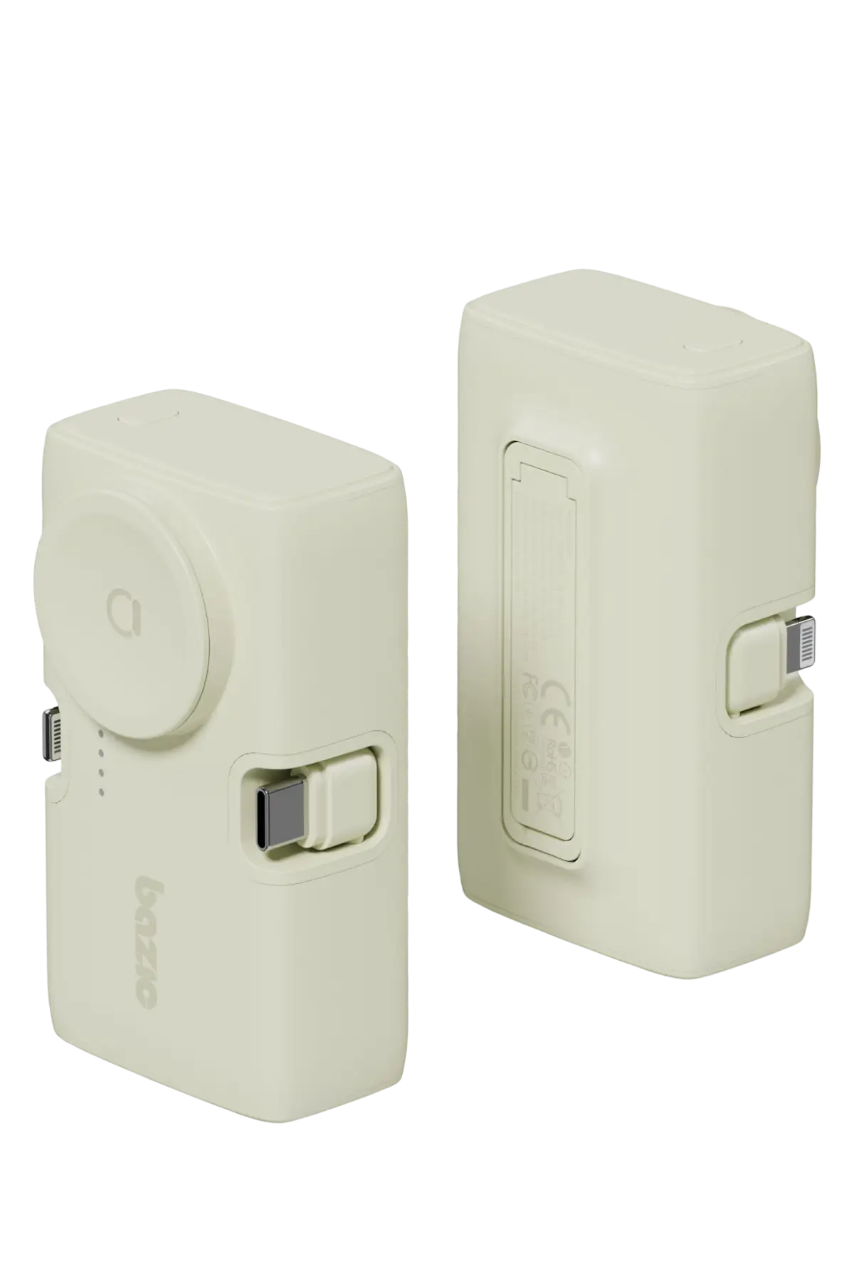 Energea x Bazic GoPower Koda 5000mAh 3in1 Lightning ve Apple ile Uyumlu Watch Destekli Katlanabilir Powerbank - Yeşil