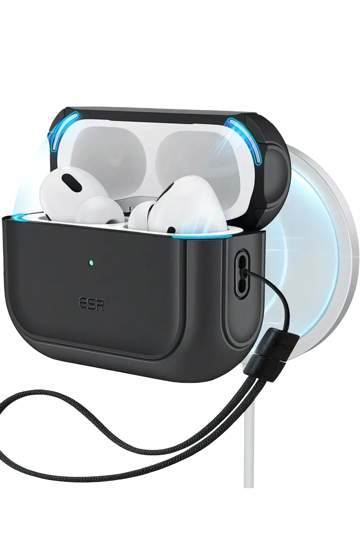 ESR Apple Airpods Pro 3 (3.Nesil) Orbit Hybrid Magsafe Şarj Destekli Kılıf - Siyah