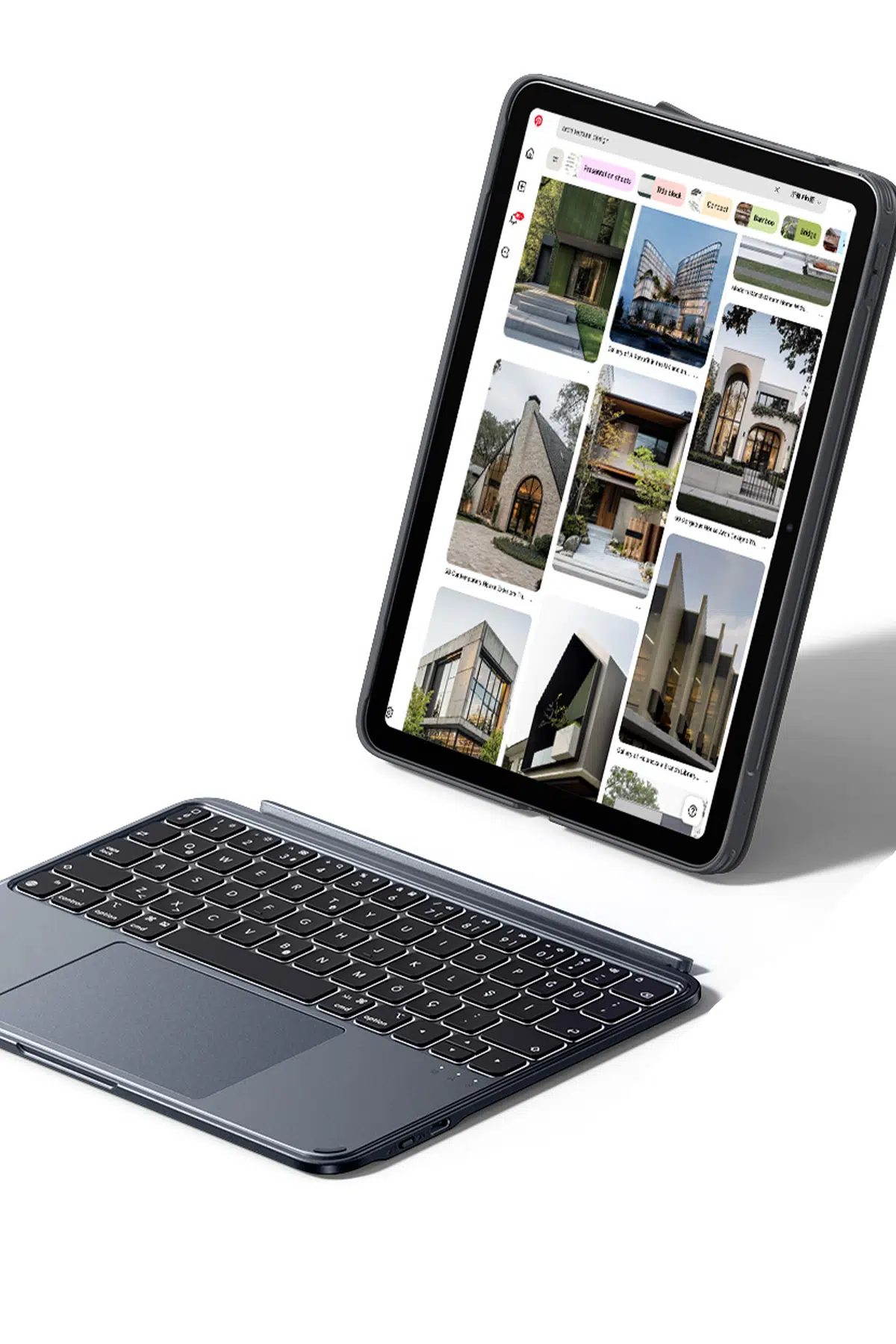 ESR Apple iPad 2022 10.9 (10.nesil) Shift Manyetik Klavyeli Tablet Kılıfı - Gri