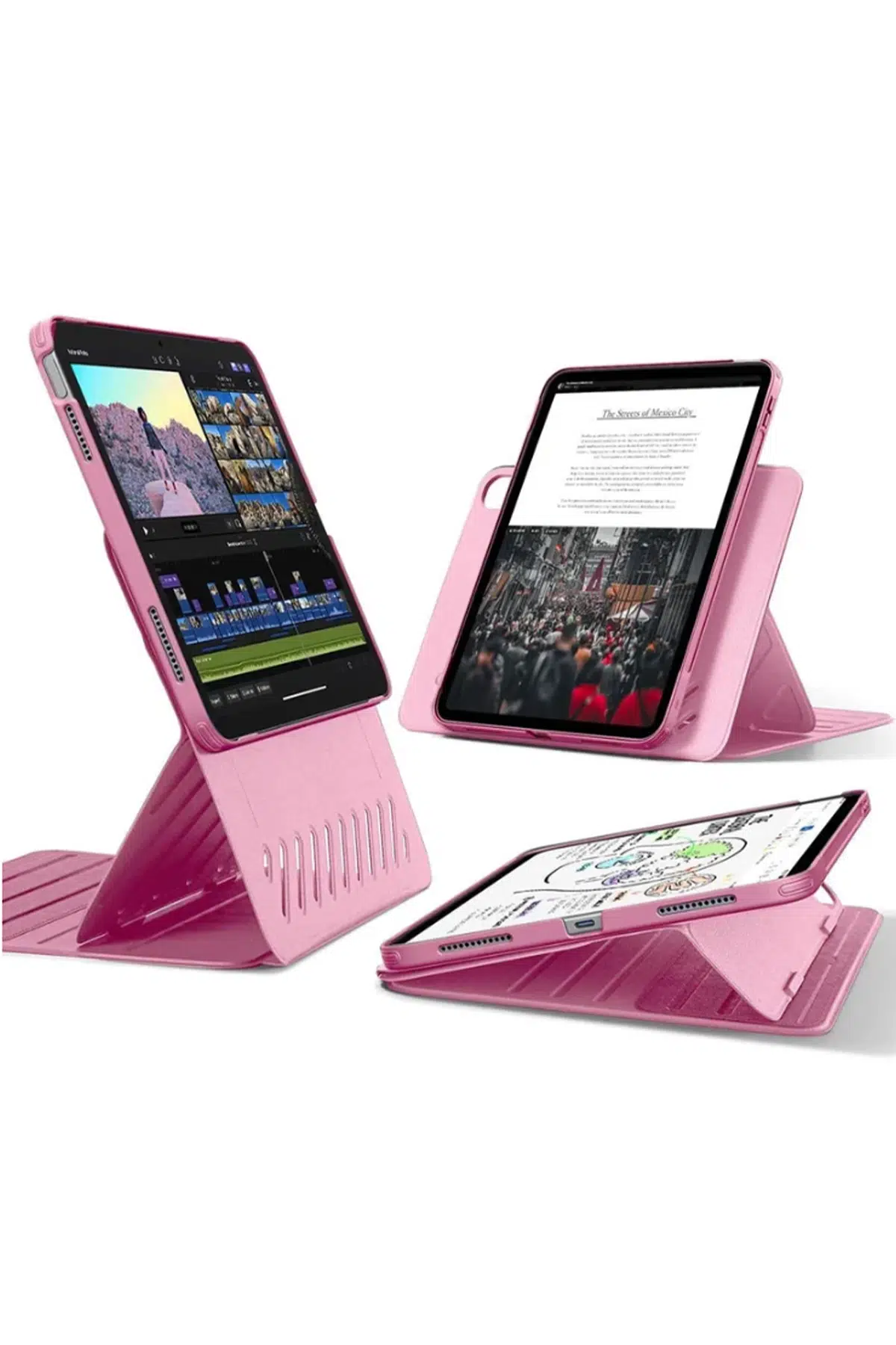 ESR Apple iPad 2025 10.9 (10.nesil) Shift Manyetik Tablet Kılıfı - Pembe