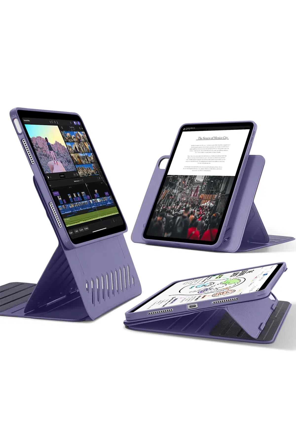 ESR Apple iPad Air 11 (2024) Shift Manyetik Tablet Kılıfı - Mor