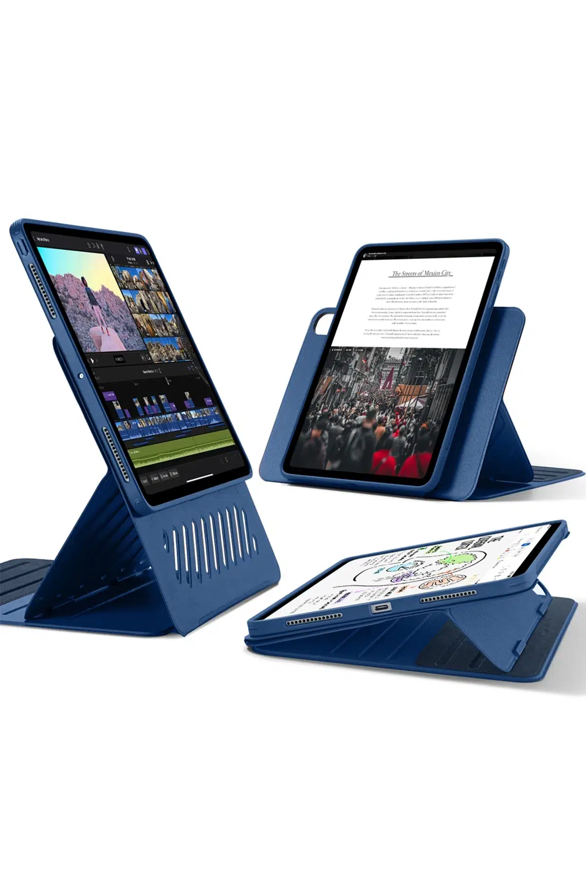ESR Apple iPad Pro 11 (2024) Shift Manyetik Tablet Kılıfı - Mavi