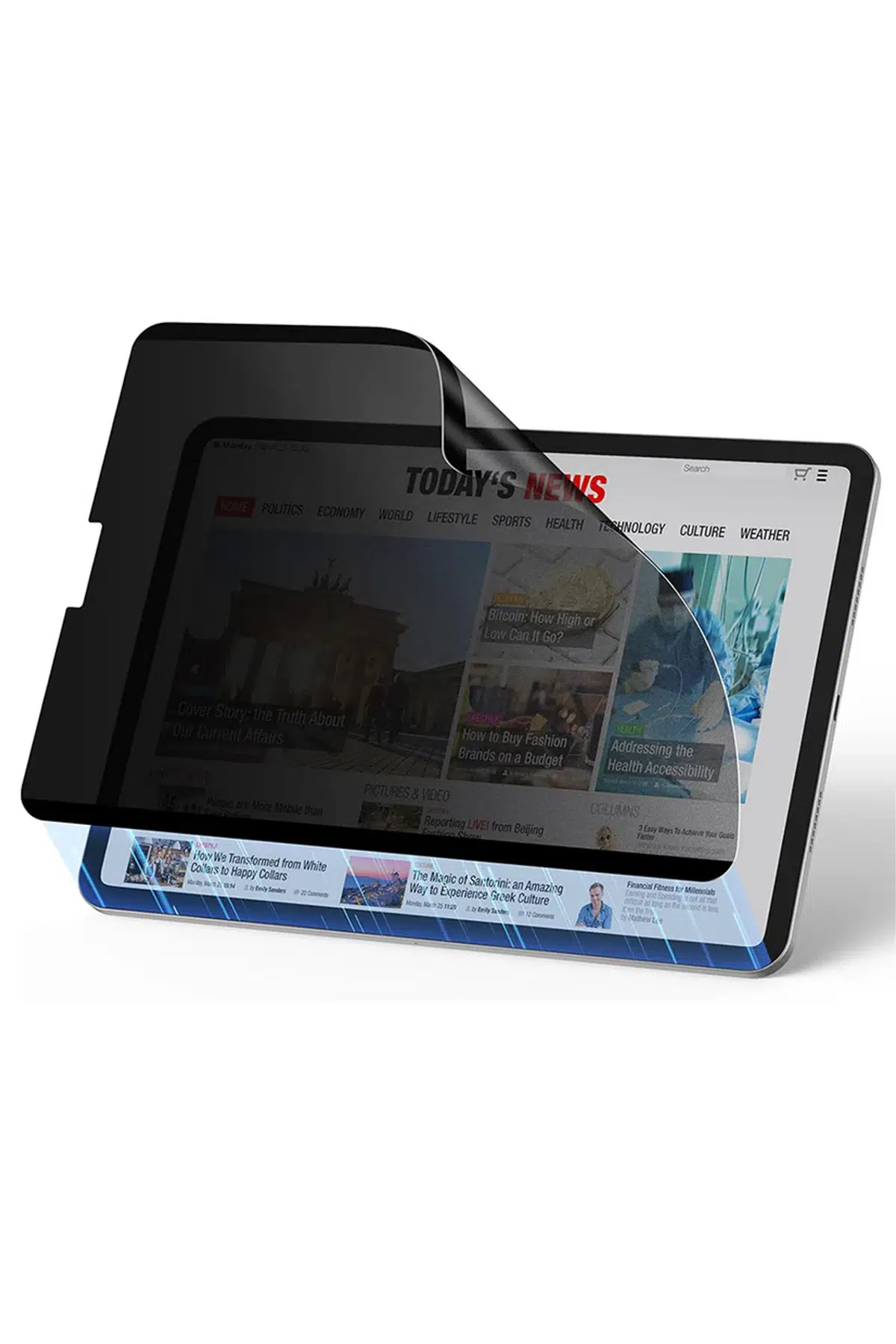 ESR Apple iPad Pro 12.9 (2022) Manyetik Hayalet Tablet Ekran Koruyucu - Siyah