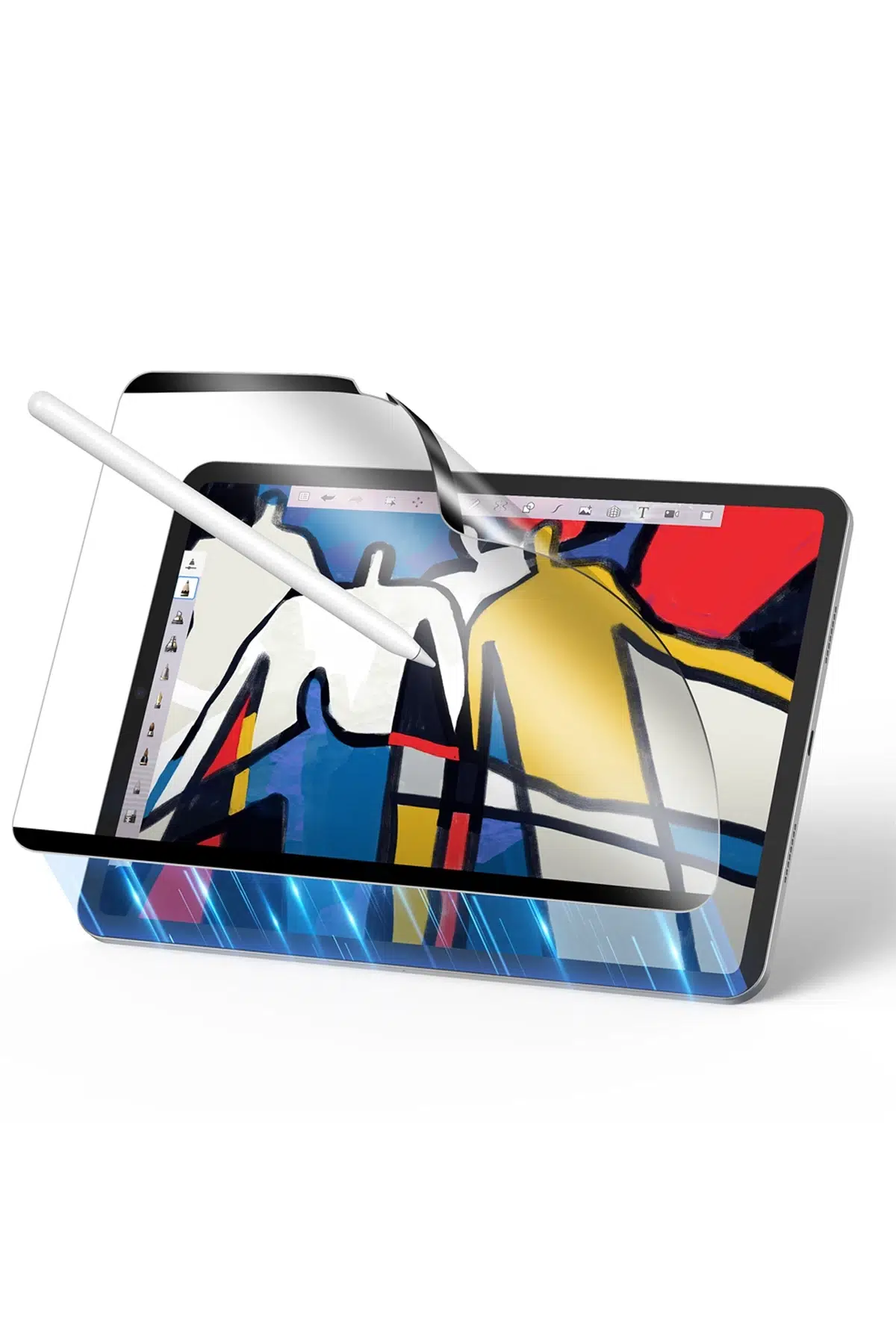 ESR Apple iPad Pro 13 (2024) Paper-Feel Manyetik Tablet Ekran Koruyucu - Şeffaf