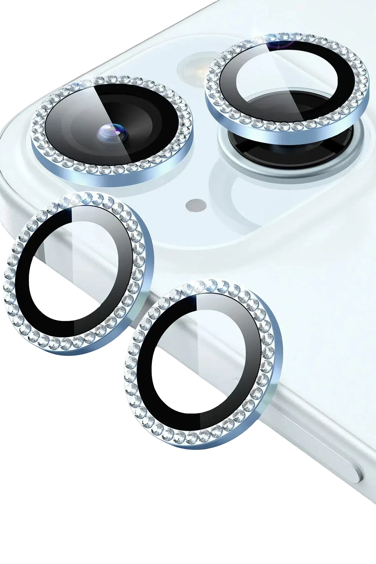 ESR Apple iPhone 15 Armorite Kamera Lens Koruyucu - Açık Mavi