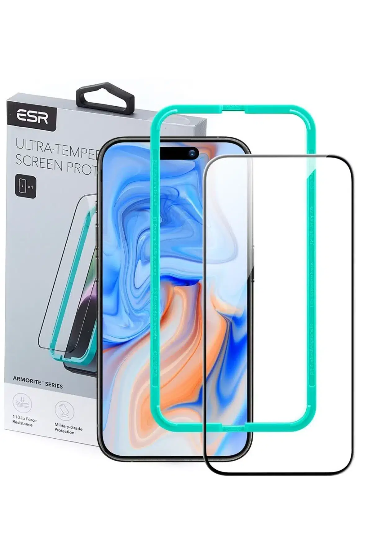 ESR Apple iPhone 15 Plus Armorite Cam Ekran Koruyucu - Şeffaf