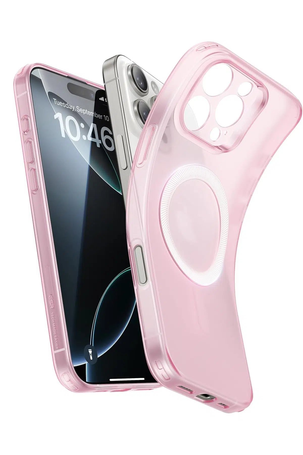 ESR Apple iPhone 16 Pro Zero Clear Magsafe Kapak - Buzlu Pembe