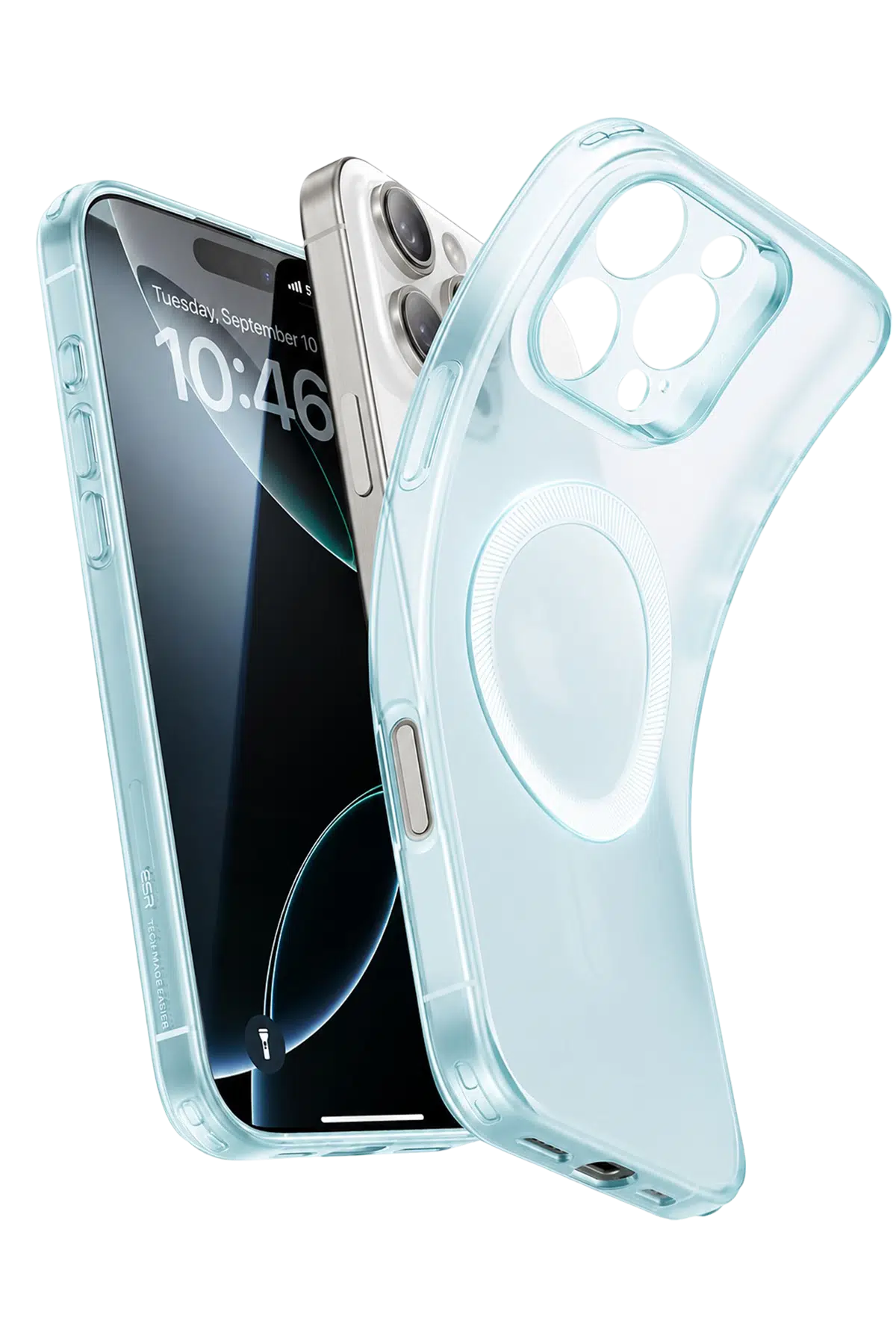 ESR Apple iPhone 16 Pro Zero Clear Magsafe Kapak - Mavi