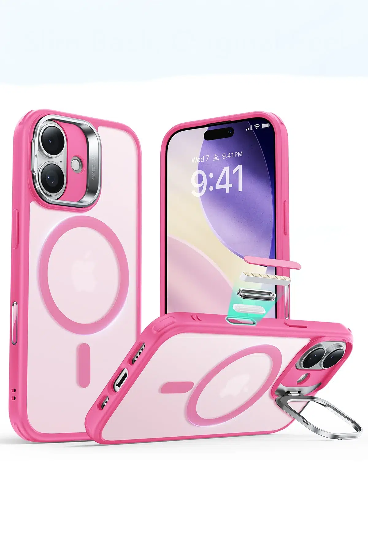 ESR Apple iPhone 17 Classic Hybrid Magsafe Standlı Kapak - Pembe