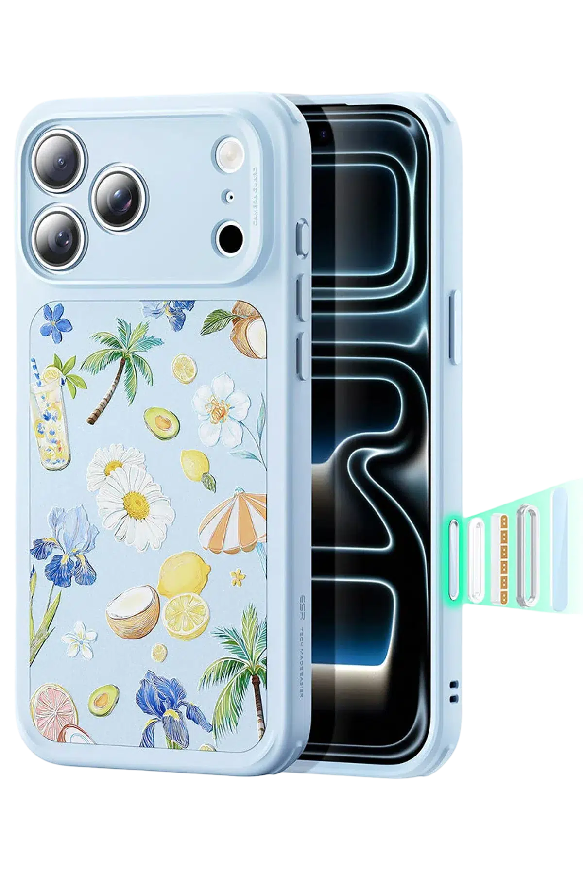 ESR Apple iPhone 17 Pro Max Classic Hybrid Magsafe Kapak - Tropical Paradise