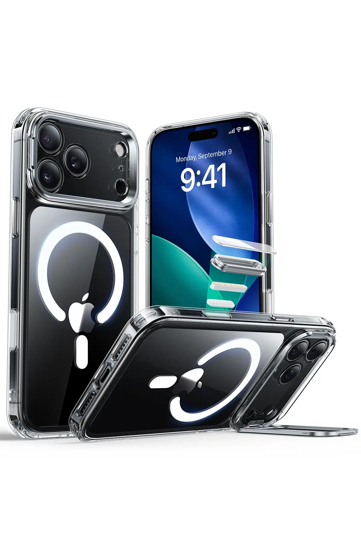 ESR Apple iPhone 17 Pro Max Classic Hybrid Magsafe Standlı Kapak - Şeffaf