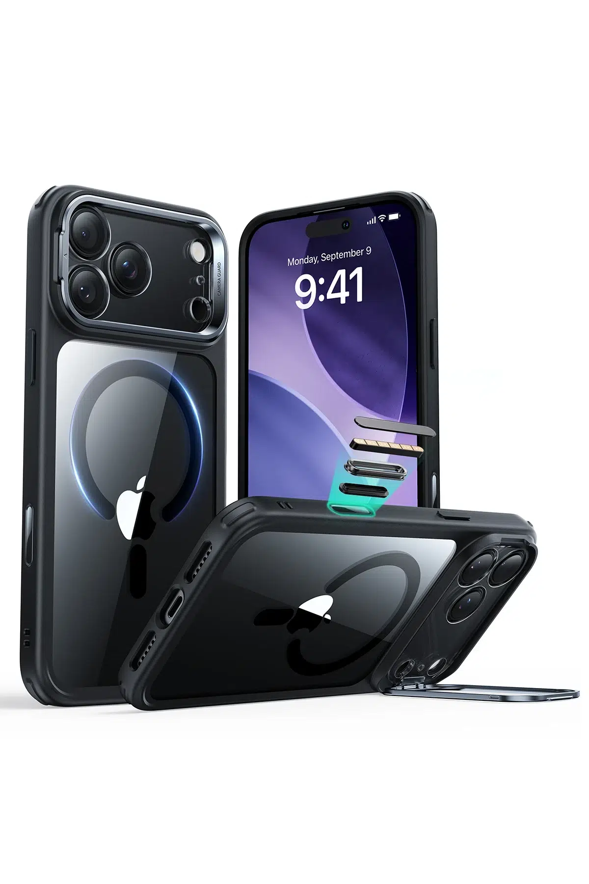 ESR Apple iPhone 17 Pro Max Classic Hybrid Magsafe Standlı Kapak - Siyah