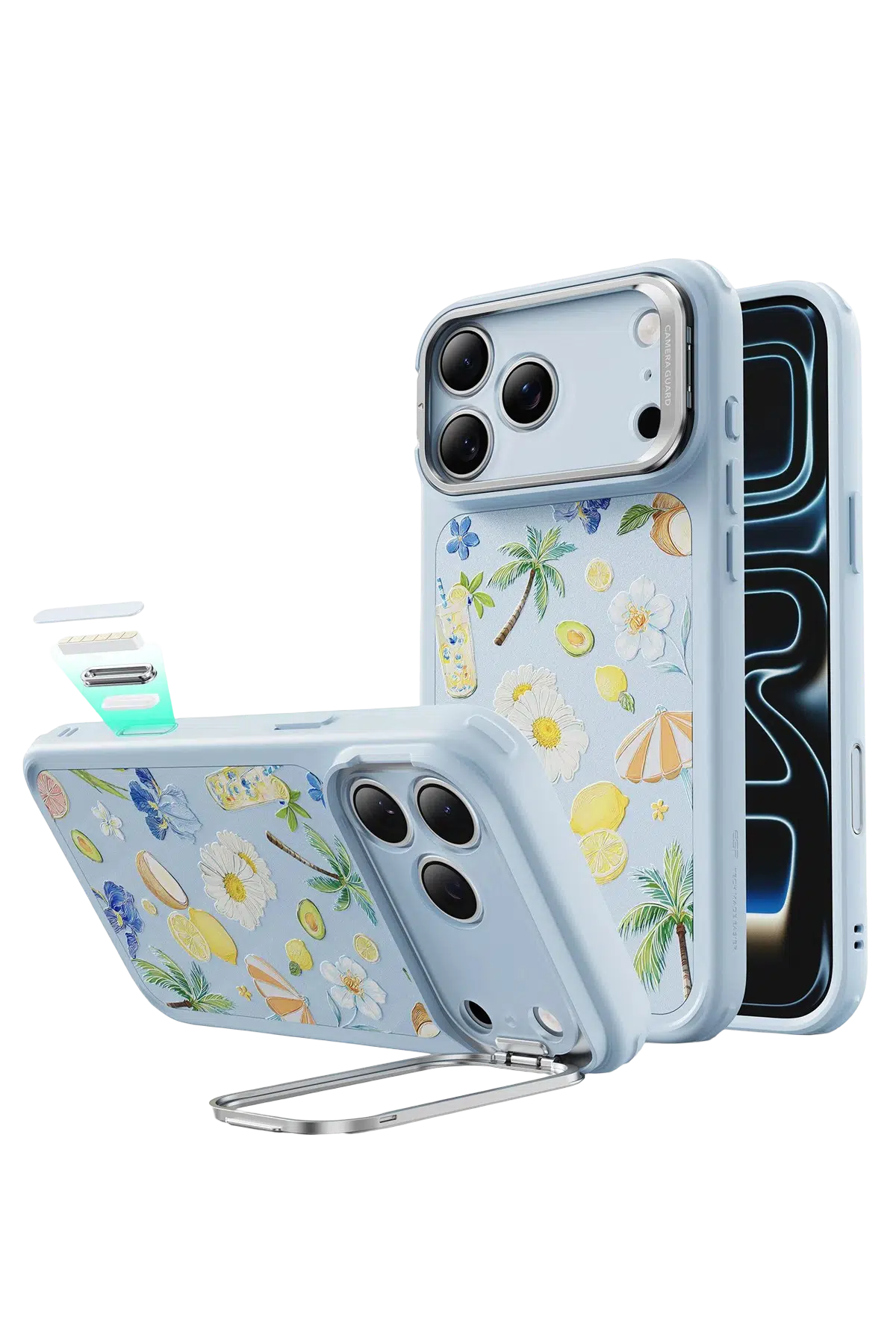 ESR Apple iPhone 17 Pro Max Classic Hybrid Magsafe Standlı Kapak - Tropical Paradise