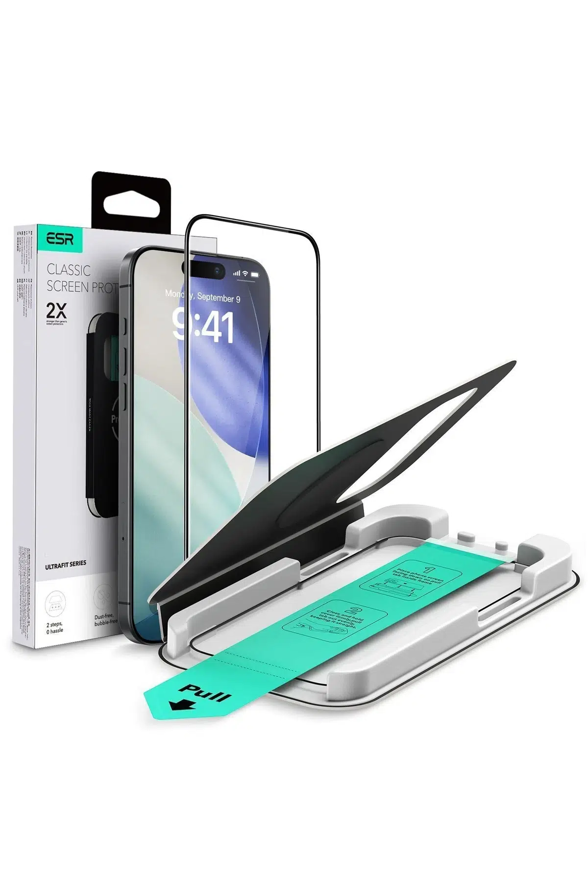 ESR Apple iPhone 17 Pro Max UltraFit Classic Cam Ekran Koruyucu - Siyah