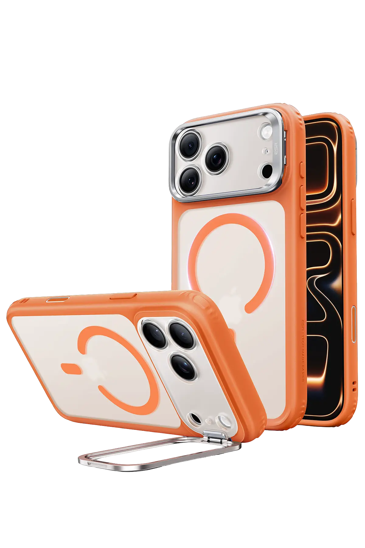 ESR Apple iPhone 18 Pro Max/17 Pro Max Classic Hybrid Magsafe Standlı Kapak - Turuncu