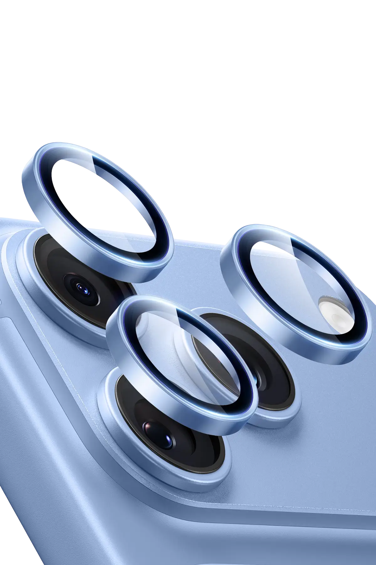 ESR Apple iPhone 18 Pro Max Armorite Kamera Lens Koruyucu - Açık Mavi