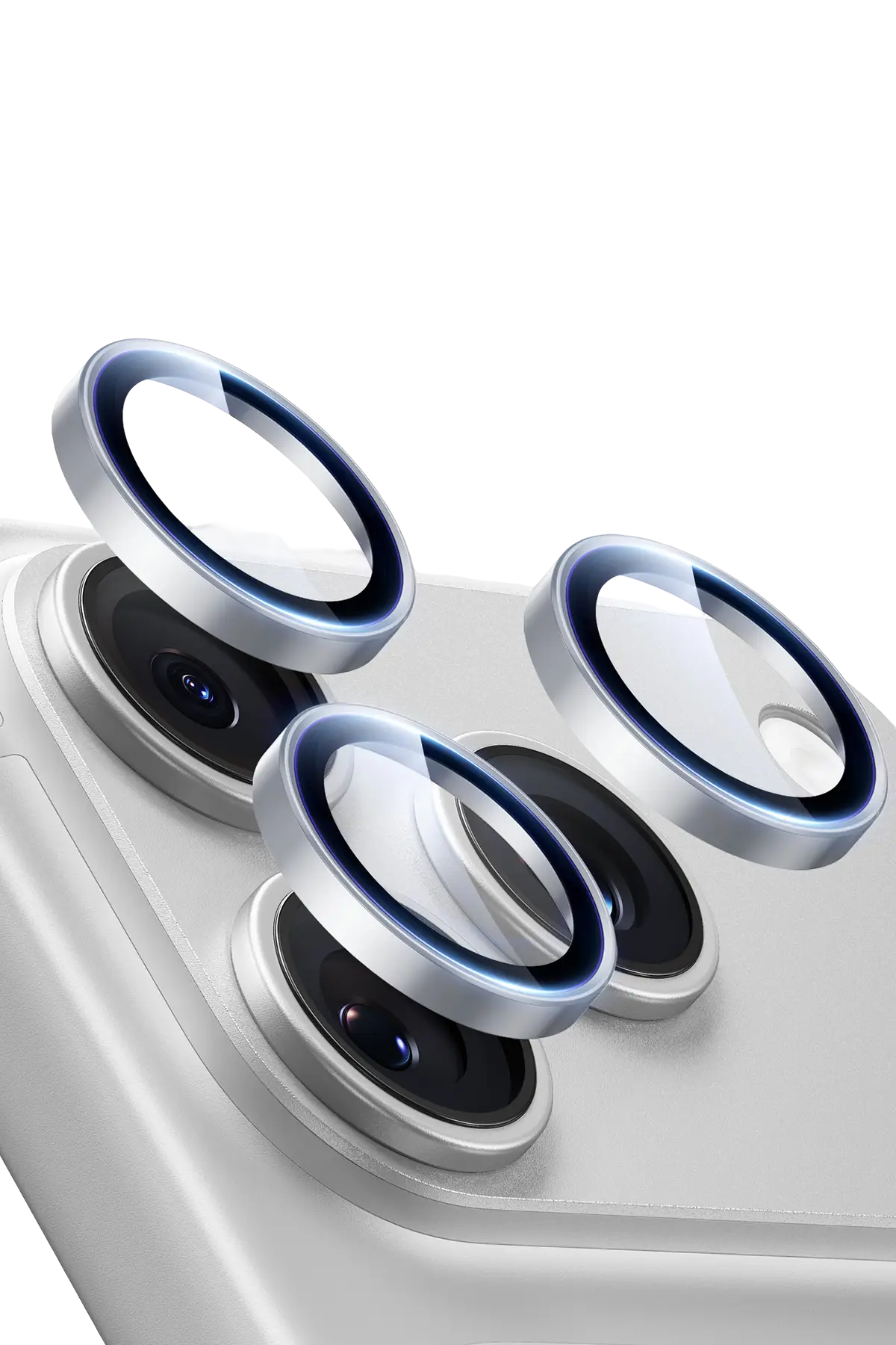 ESR Apple iPhone 18 Pro Max Armorite Kamera Lens Koruyucu - Gümüş