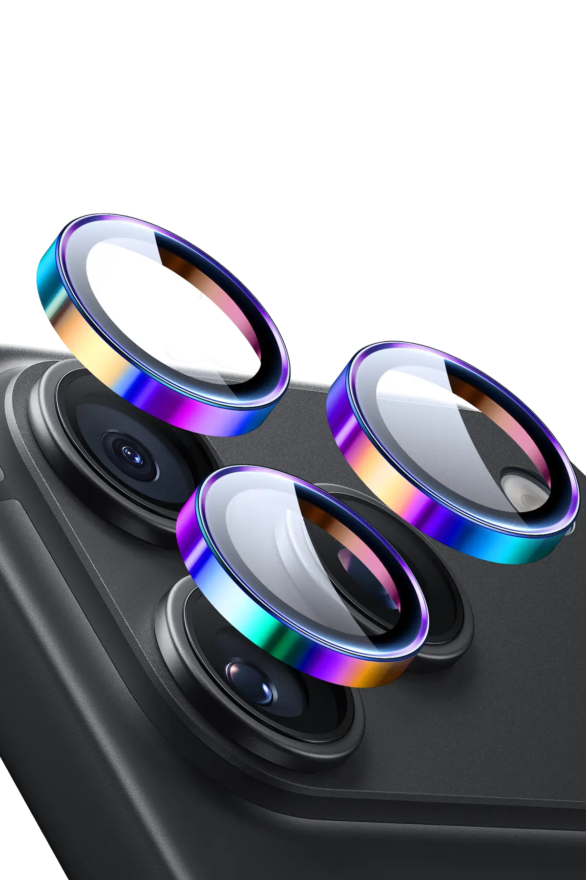 ESR Apple iPhone 18 Pro Max Armorite Kamera Lens Koruyucu - Rainbow