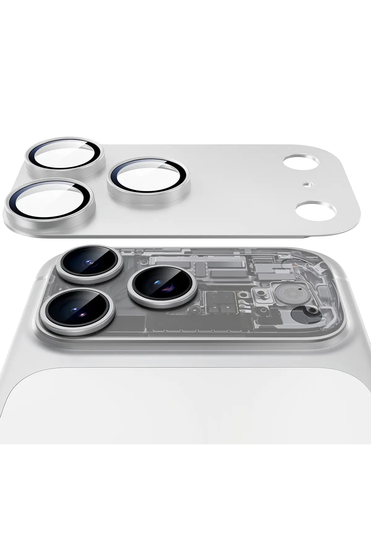 ESR Apple iPhone 18 Pro Max Armorite Pro Kamera Lens Koruyucu - Gümüş