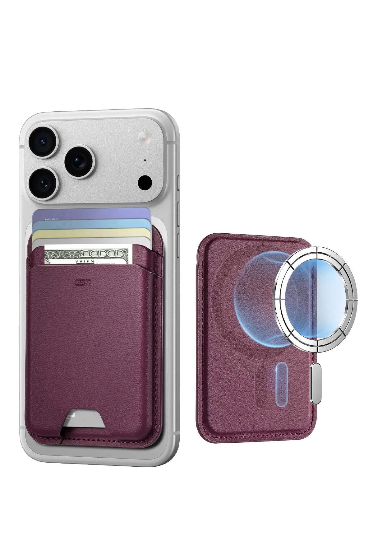 ESR HaloLock Wallet Boost Magsafe Kartlık - Bordo