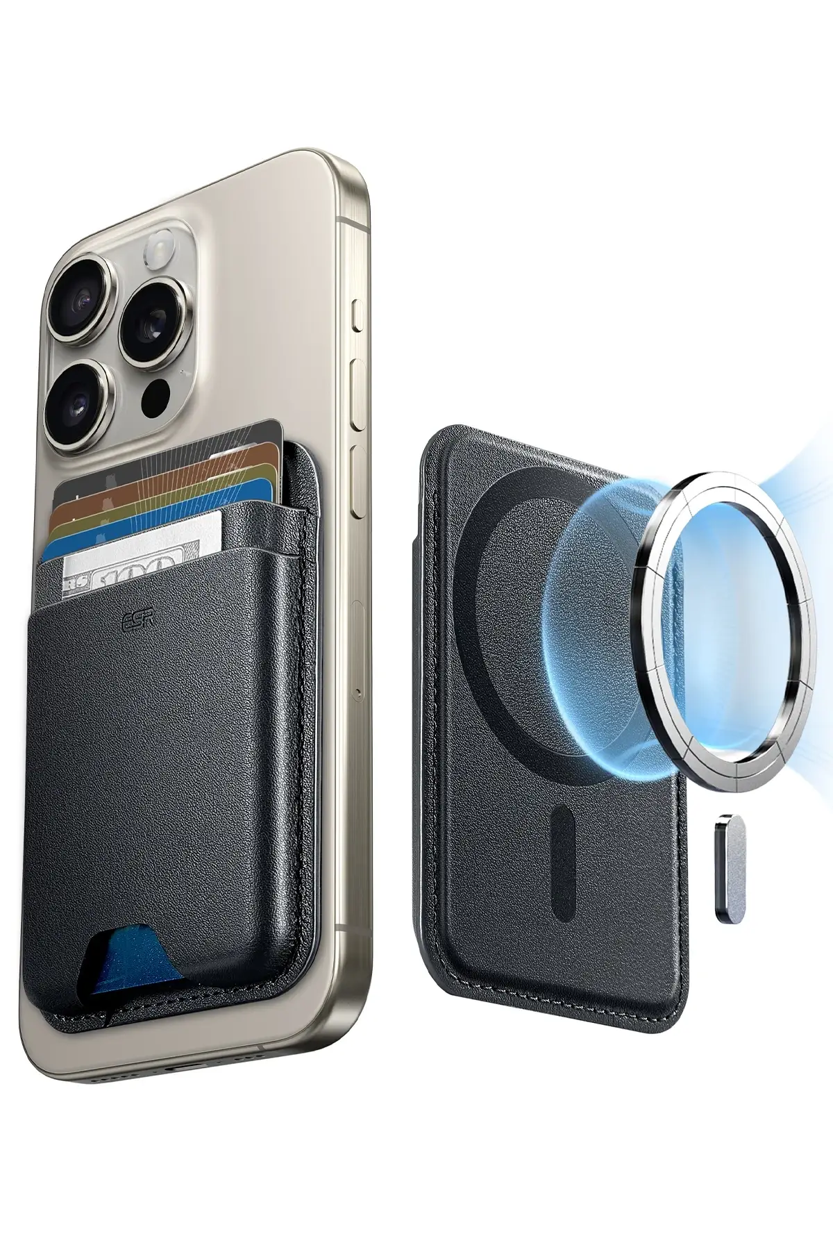 ESR HaloLock Wallet Boost Magsafe Kartlık - Siyah