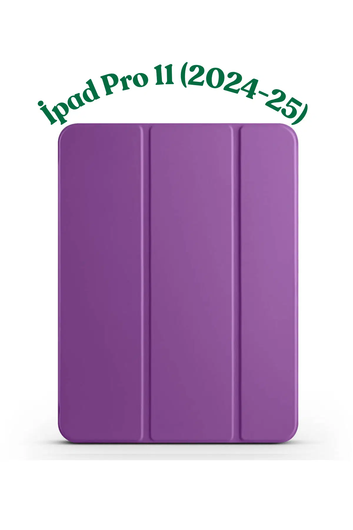 Fuchsia iPad Pro 11" M5 - 2025 ile Uyumlu Smart Cover Kalemlik Bölmeli Standlı Tablet Kılıfı - Mor