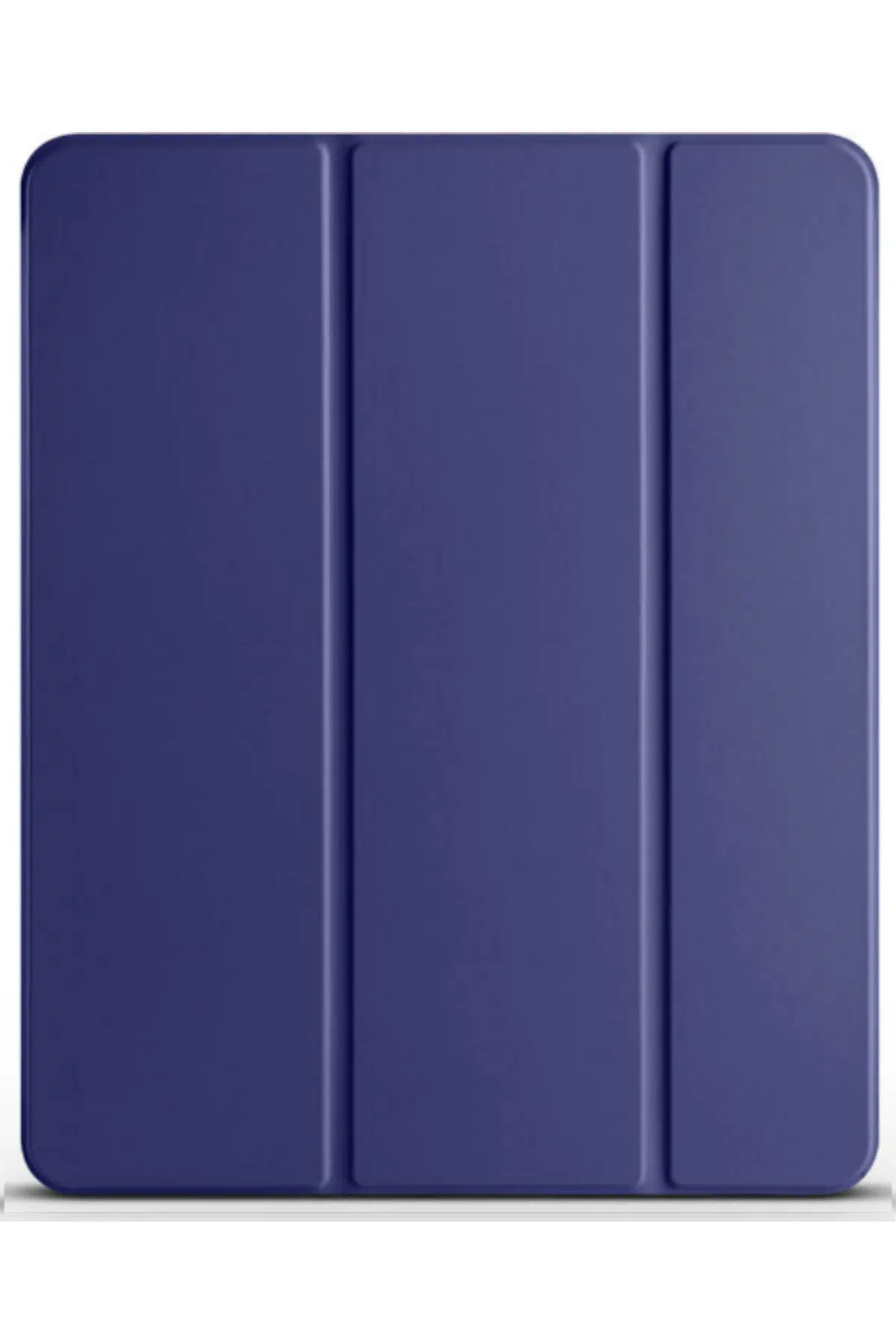 Fuchsia iPad Pro 12.9 2021 (5.Nesil) ile Uyumlu Smart Cover Standlı 1-1 Flip Smart Akıllı Tablet Kılıfı - Lacivert