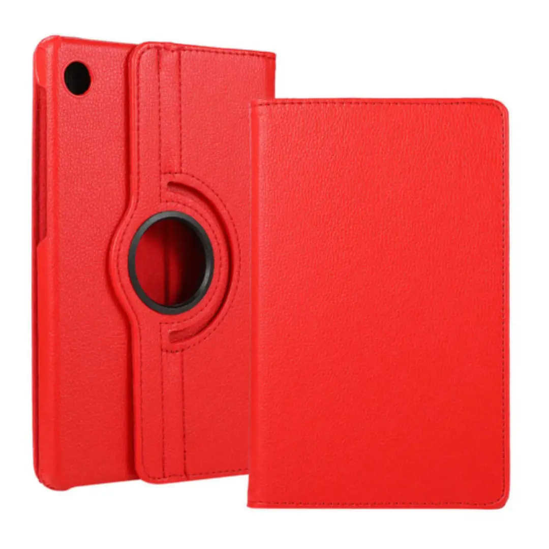 Fuchsia Lenovo Tab M10 Plus ile Uyumlu TB-125F - TB-128F 10.3 İnç 3.Nesil Dönebilen Standlı Kılıf - Kırmızı