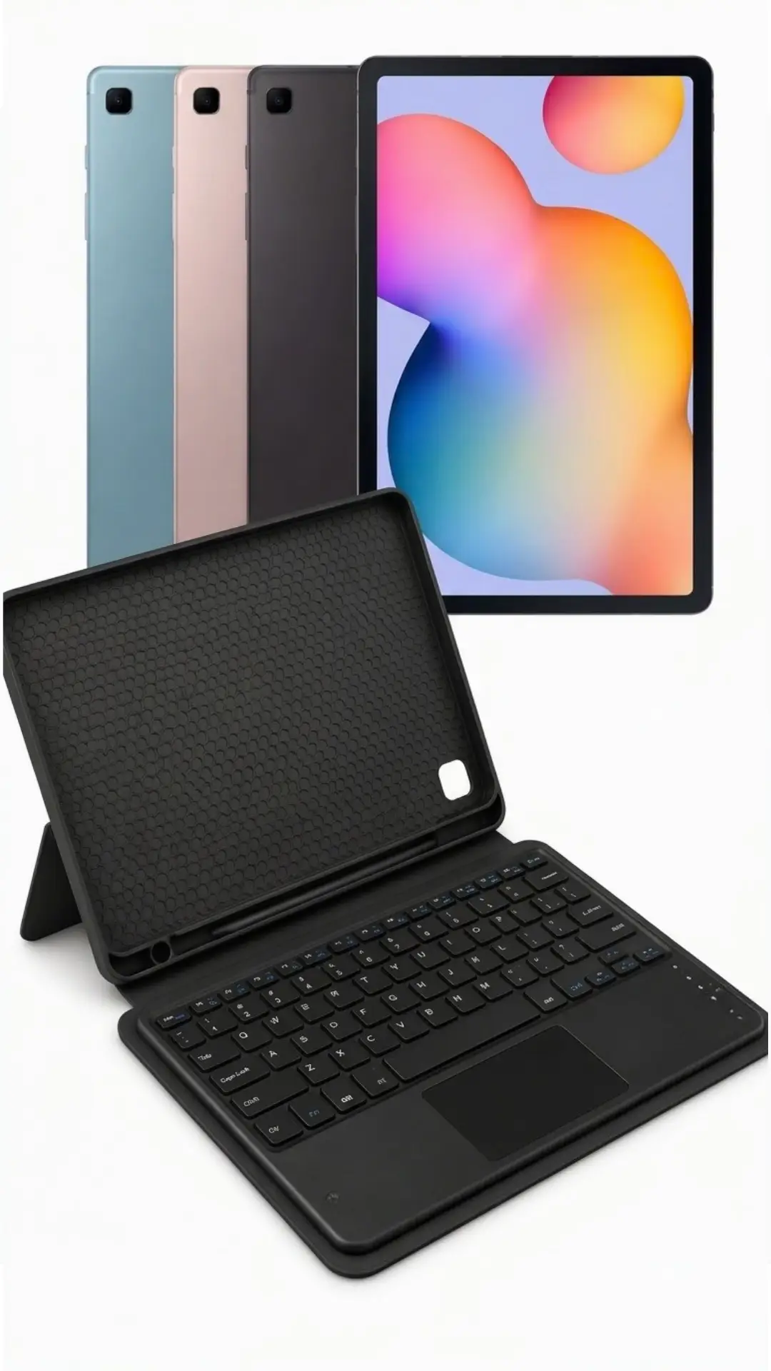 Fuchsia Savvy Keyboard S6 Lite (P610) Bluetooh Bağlantılı Standlı Klavyeli Tablet Kılıfı