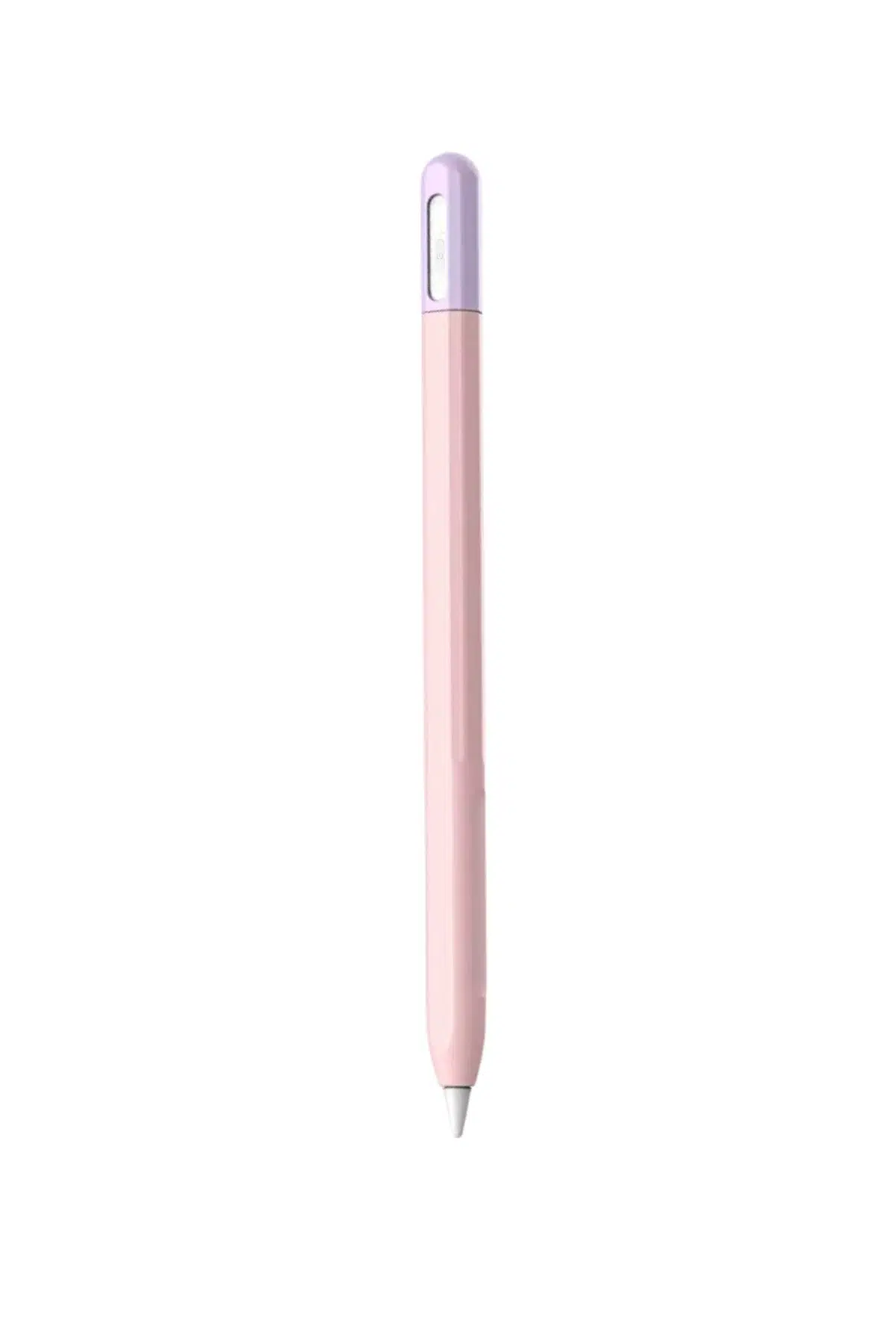 Fuchsia Stylus Kalem Silikon Kılıf Kaymaz Ergonomik Koruyucu - Pudra Pembe