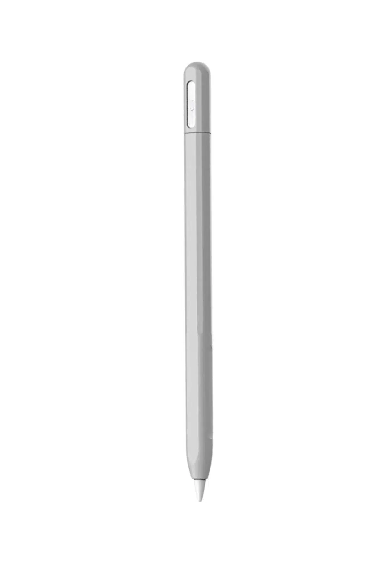 Fuchsia Tablet Kalemi Kaymaz Ergonomik Koruyucu Silikon KIlıfı - Gri