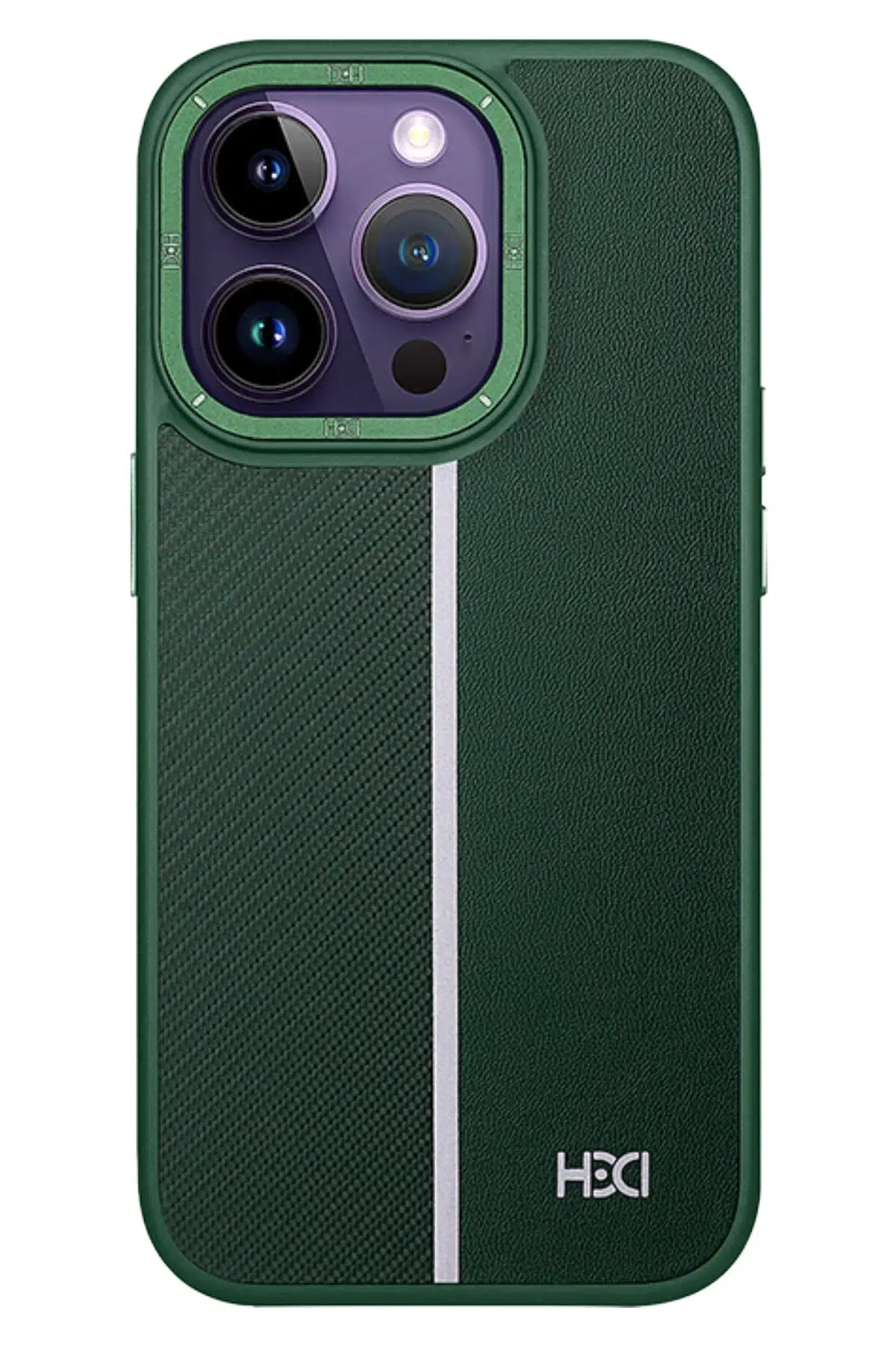 HDD Apple iPhone 14 Pro Kılıf HBC-155 Lizbon Kapak - Koyu Yeşil