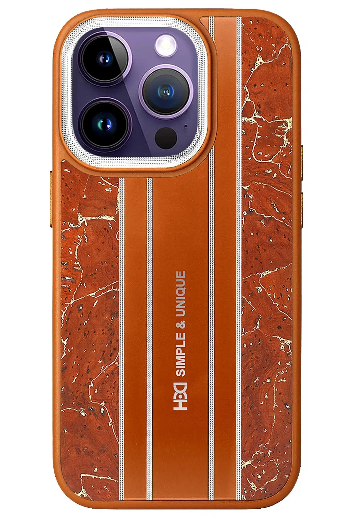 HDD Apple iPhone 14 Pro Max Kılıf HBC-188 Astra Kapak - Kahverengi