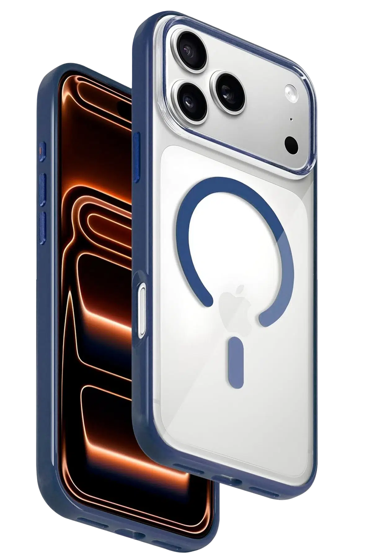 Fuchsia iPhone 17 Pro ile Uyumlu HBC-421 Lya Magsafe Kapak - Mavi