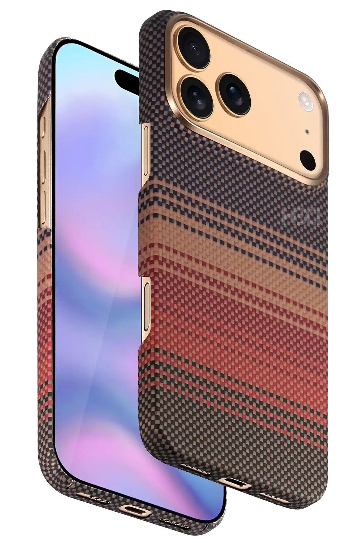 Apple iPhone 17 Pro Max HBC-350 Ruaha Kevlar Magsafe Kapak - Gün Batımı