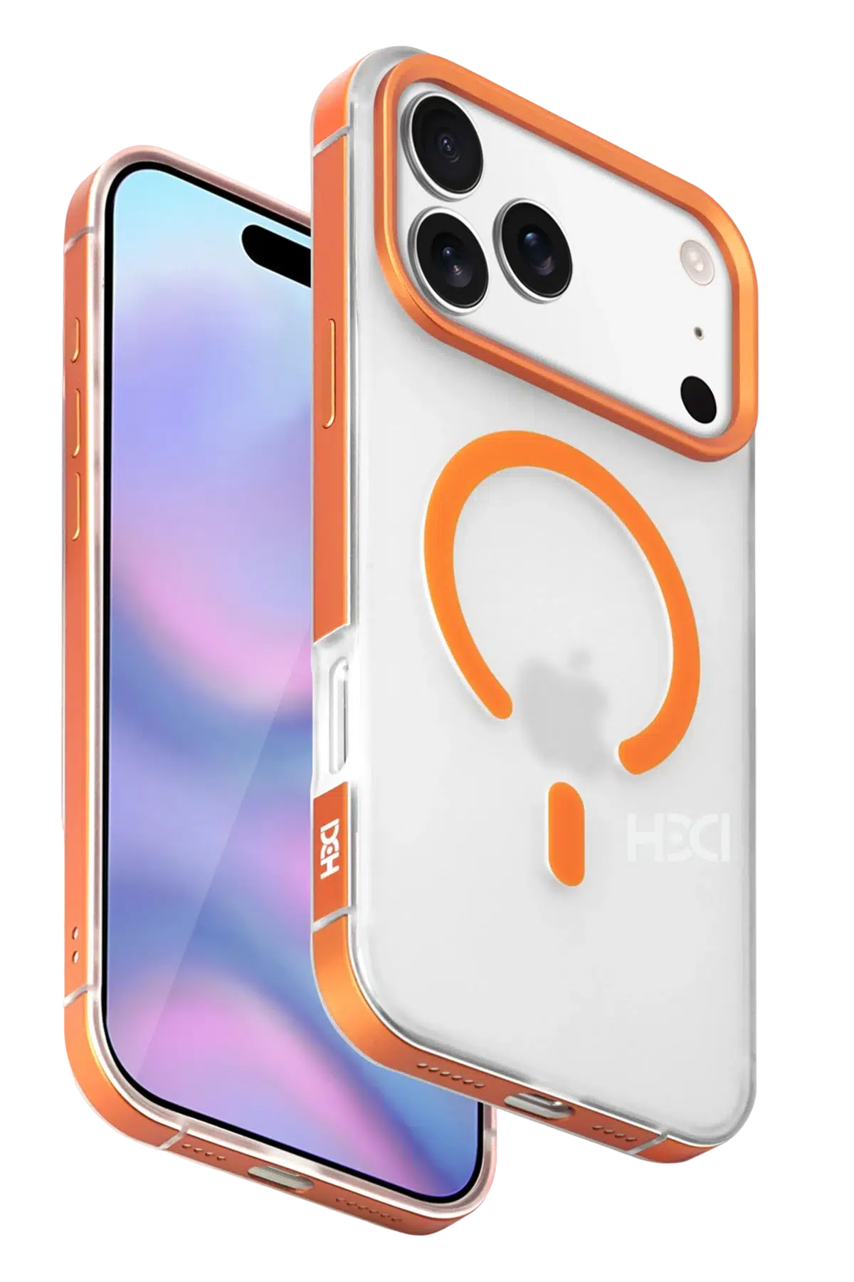 Fuchsia iPhone 17 Pro Max ile Uyumlu HBC-394 Himalayas Magsafe Kapak - Turuncu