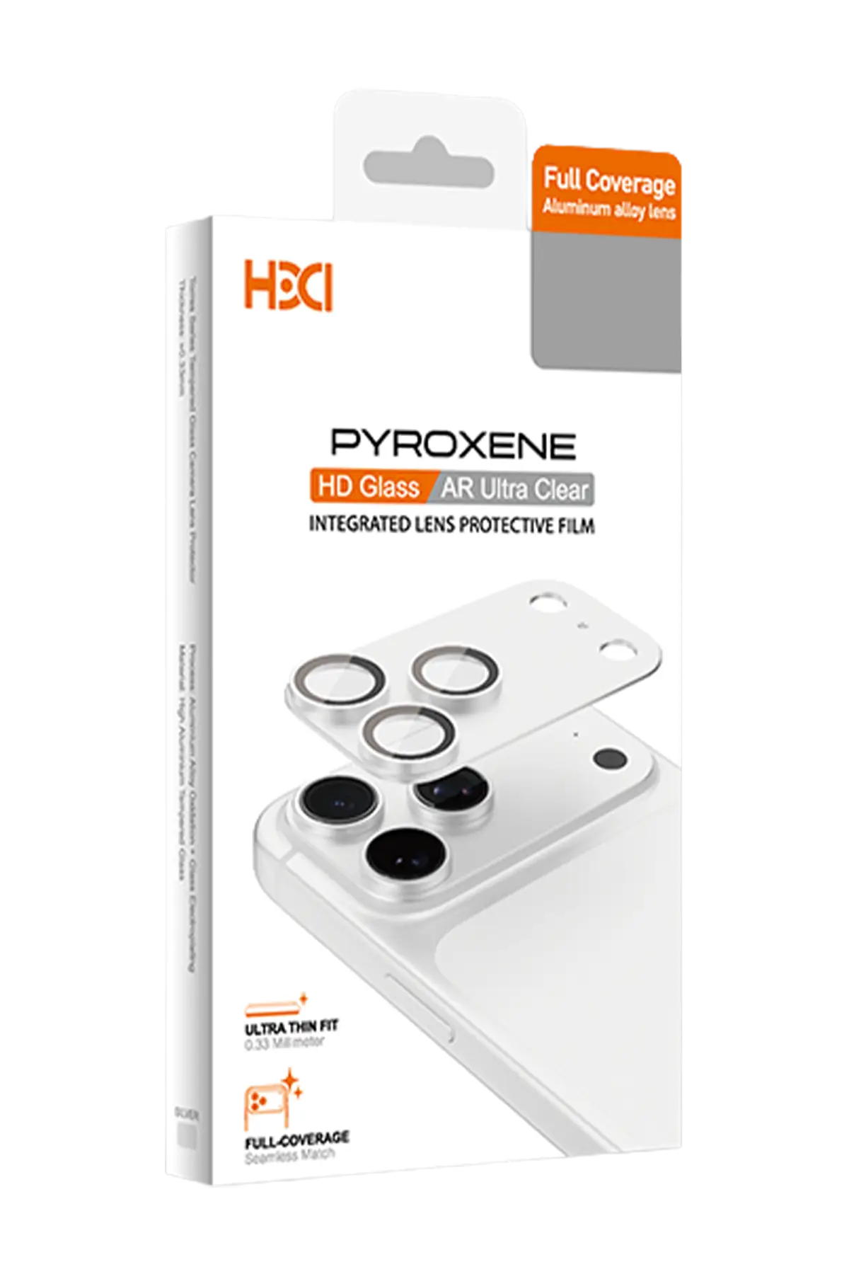 HDD Apple iPhone 18 Pro Pyroxene Kamera Lens Koruyucu - Gümüş