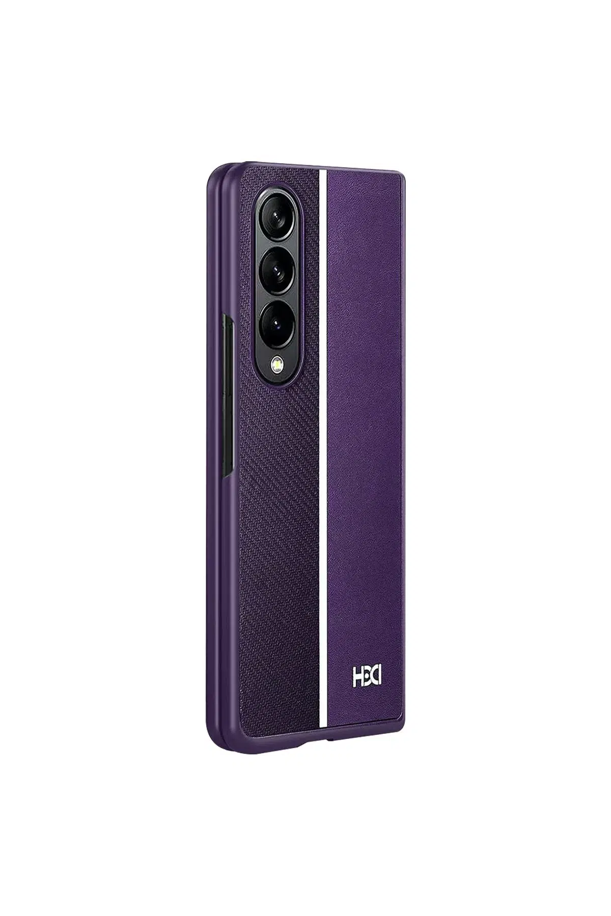 HDD Samsung Galaxy Z Fold 3 Kılıf HBC-155 Lizbon Kapak - Derin Mor