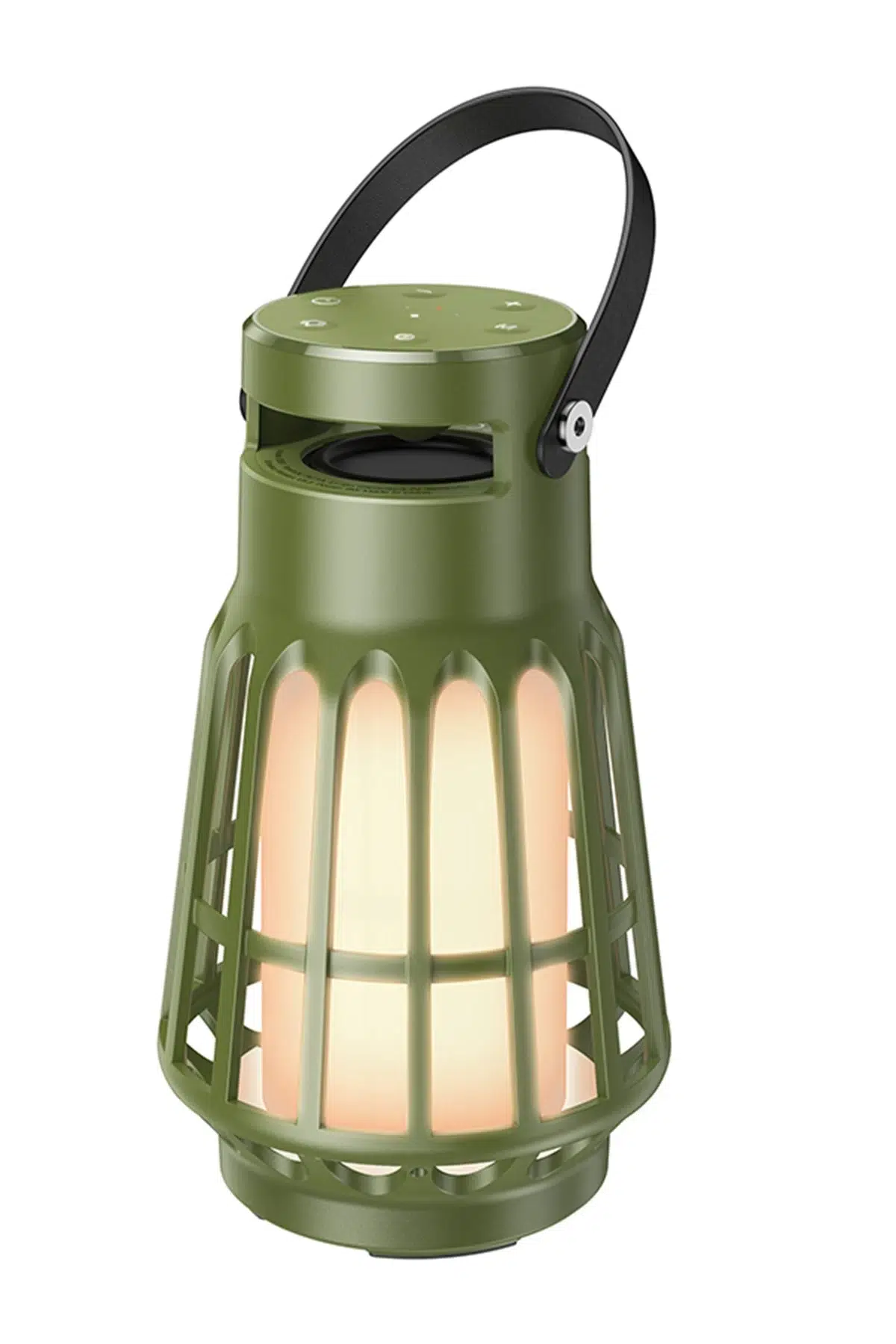 Hoco. BS61 Wild Fun Kamp Işıklı Bluetooth Kablosuz Hoparlör - Yeşil